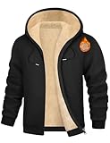TOMEEK Hoodie Herren Sweatjacke Winter Warm Kapuzenpullover Zipper...