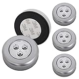 BRILONER - 5er Set Schrankbeleuchtung mit Touch, selbstklebend, kaltweiße...