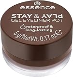 essence STAY & PLAY GEL EYELINER POT, Nr. 02, langanhaltend,...