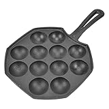 yaogohua Egg Puff Pan Non Stick Cast Iron Frying Pan, Mini Pancakes Maker...