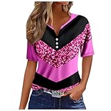 YOGALULU Korsetts für Damen, große Größe, sexy, kurzärmlig, Bluse,...