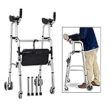 Mobilitäts-Rollator mit vier Rädern, zusammenklappbar, leicht, tragbar,...