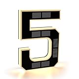 CARPESUN Solar Hausnummer Beleuchtet für Außen Wasserdicht, Beleuchtete...