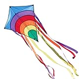 CIM Kinder-Drachen - Rainbow Eddy BLUE - Einleiner-Flugdrachen für Kinder...