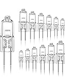 Jaenmsa G4 Halogen Light Bulbs, G4 12V 20W Light Bulbs 2 pin, Warm White...