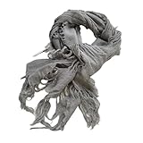BLNGET All Matching Wool Scarf Neck Wrap Distressed Scarf Fashion Neckwear...