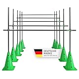 TOOLZ Agility-Training Set - Hürden, Slalomstangen und Kegel für Sport,...