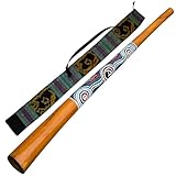 Australian Treasures - HOLZ DIDGERIDOO -130cm - Didgeridootasche aus Nylon...