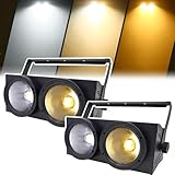 ASnwpaK 200W Zweifarbiger COB Flutlichtstrahler, Doppelaugen-FüLllicht...