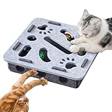 Maodom Katzenpuzzle - Interaktives Katzenspielzeug | Mit Kugelbahn mit...
