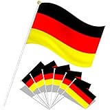 SPINNE LUCAS 20 Stück Deutschland Flagge Klein, Deutschland Fahne 21 x 14...
