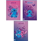 Seven Hefte, Maxi-Hefte A/4, Stitch – Lineatur 10 mm, 5 Stück