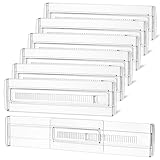 Zocipro 6 Stück Schubladentrenner, Schubladenteiler Verstellbar (28-50cm),...