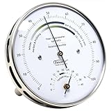 Fischer 122.01HT-01 - Wohnklima-Hygrometer u. Raum-Thermometer - 103mm...