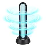 ZKX 38W UVC Keimtötende Lampe Fernbedienung Timer Tischlampe uv lampe...