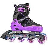 Kuxuan Skates Verstellbare Inline-Skates für Jungen Mädchen Kinder mit...