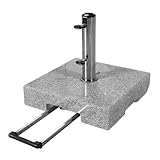 Doppler SL-AZ Trolley Granitsockel 45kg mit Rollen I Schirmständer für...