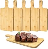5er Pizzaschaufel aus Holz Pizzaschieber, 40x20cm Bambus-Schneidebrett mit...