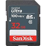 SanDisk Ultra 32GB SDHC Memory Card, up to 100MB/s, Class 10, Black/Grey