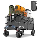 Sekey XXL Plus Bollerwagen Faltbar mit Bremsen 200L 200KG Belastbar, Extra...