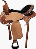 Cwell Equine New Barrel Racing/Pleasure Westernsattel aus Leder in...