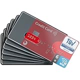 valonic TÜV geprüfte RFID Blocker Schutzhülle - 6 Stück - Sicherheit...
