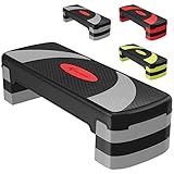 ACTIVE FOREVER Stepper für Übung 3-Stufen, Aerobic Stepper Board und 3...