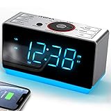 iTOMA Radiowecker mit Bluetooth Lautsprecher, FM Radio, Dual Wecker mit...