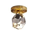 Wmmner Nordic Golden K9 Kristall Deckenleuchte Led 5W Gebürstetes Messing...