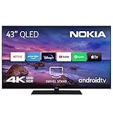 Nokia 43 Zoll (108cm) QLED 4K UHD Fernseher Smart Android TV (WLAN, HDR,...