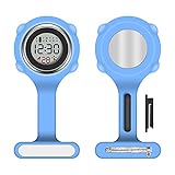 Vicloon Krankenschwester Uhren, Taschenuhr Digitaler mit Stecknadel,...