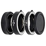 JJC Automatik Makro Zwischenringe (AF) für Makrofotographie 11mm/16mm Set...
