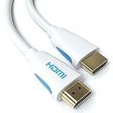 JAMEGA 4m HDMI-Kabel 2.0 Weiß Ultra-HD 4K@60Hz High-Speed Ethernet-Cable...