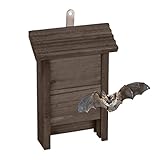 Relaxdays Fledermauskasten, Unterschlupf für Fledermäuse, HxBxT: 29 x 18...