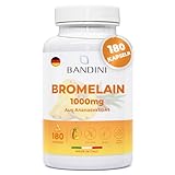 Bandini® Bromelain 10.000 (F.I.P) Hochdosiert 1000 mg je Dosis 180 Kapseln...