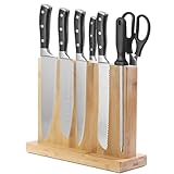 Duscdesp Messerblock Magnetisch Holz Bambus, Doppelseitiger Magnet...