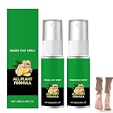 Ingwer-Fußspray, Fuß-Repair-Serum, Pflege für rissige und trockene...