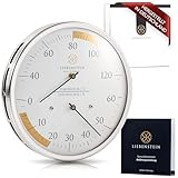 Liebenstein® Sauna Thermometer Hygrometer - Made in Germany - Hochpräzise...