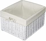 Regalkorb Schrankkorb *Dina* Korb Weiß Korbbox 26,5x19x31,5 cm Organizer...