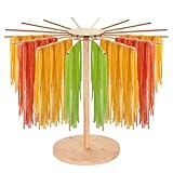 KITCHTIC Pasta Trockner – Große Größe, 16 Stangen – Faltbarer...