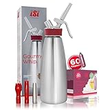ISI Sahnespender 1000 ml, Gourmet Whip Plus, 1 Liter, aus hochwertigem...
