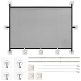 Treppenschutzgitter Ohne Bohren, Türschutzgitter Ohne Bohren, 110 X 72 cm...