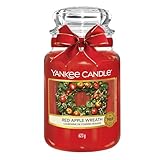 Yankee Candle Duftkerze im großen Jar, Red Apple Wreath, Brenndauer bis zu...