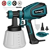 Farbsprühsystem, 700W HVLP Elektrische Spritzpistole, 1200ML Behälter,...