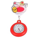 ULTECHNOVO Schwesternuhr, tragbar, mit Clip aus Silikon, zum Aufhängen,...