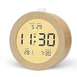 aboveClock Wecker Digital, Batteriebetriebene Uhr Tischuhr, LCD Alarm Clock...