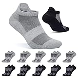 FALARY Kurze Socken Herren 39-42 Schwarz Grau Sportsocken 10 Paar Sneaker...