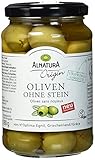 Alnatura Grüne Oliven Ohne Stein Bio, 350g (Abtropgewicht - 180g)