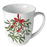 Ambiente Becher Kaffeetasse Tee Tasse 0,4 l Fine Bone China Porzellan serie...