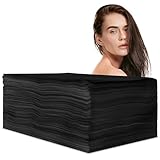 100 Stück Einweghandtücher Vliesstoff 40x80 cm Schwarz für Friseur,...